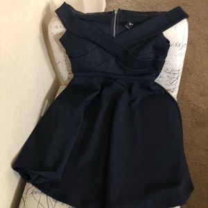 Windsor black off shoulder dress